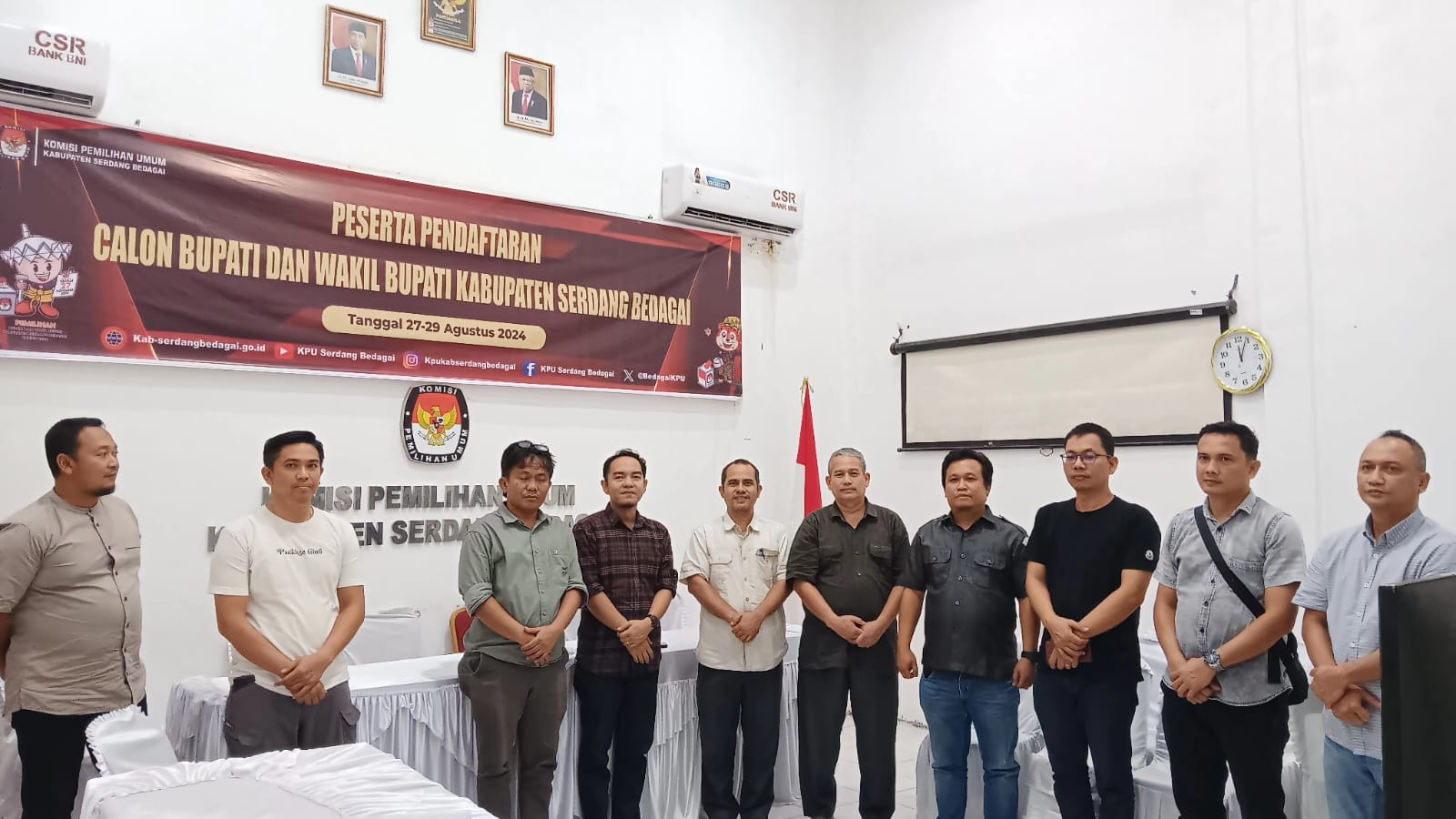 Hari Ketiga Pendaftaran Bapaslon di Sergai