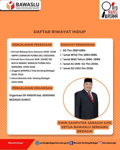 Riwayat Ketua Bawaslu