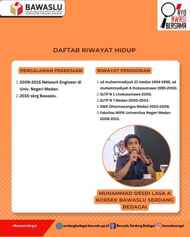 Riwayat Korsek Bawaslu Serdang Bedagai