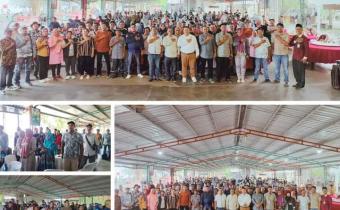 Dokumen diambil saat kegiatan dan foto bersama dalam kegiatan Kerja Teknis Pengawasan Pendistribusian LogistikPemilihan Umum tahun 2024